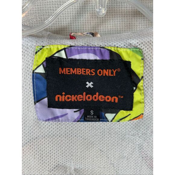 Members Only Nickelodeon Rugrats Jacket Small 90s Retro Windbreaker Hoodie Small - Picture 10 of 10